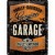 Placa metalica - Harley Davidson Garage - 30x40 cm